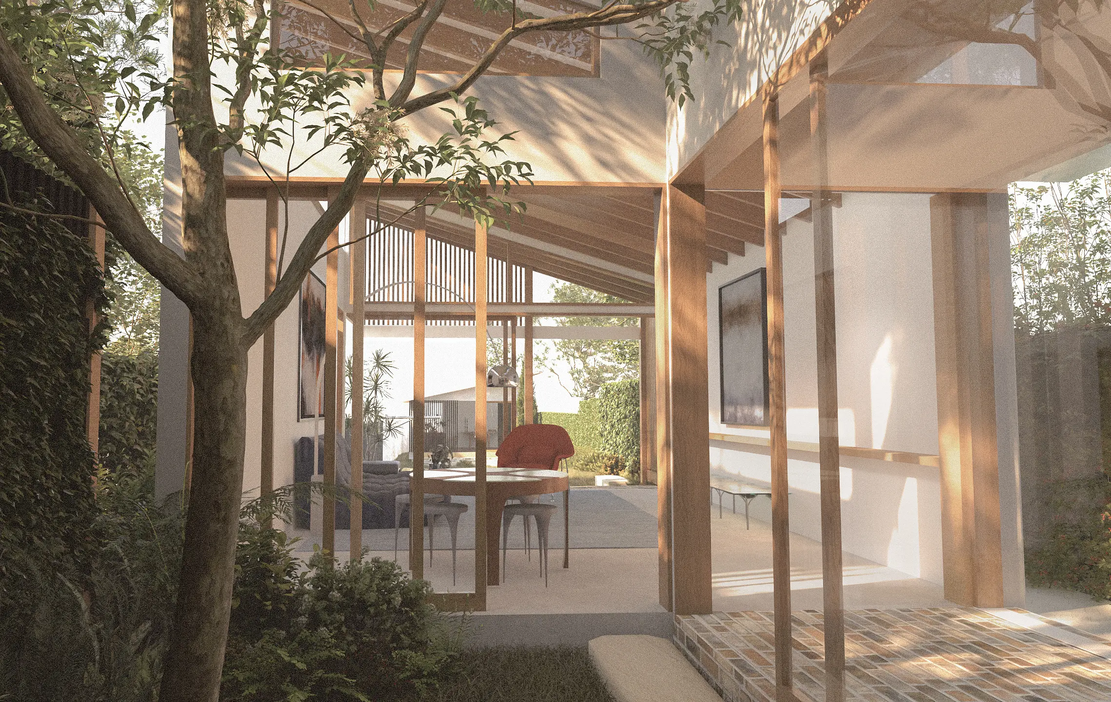 randwick house courtyard