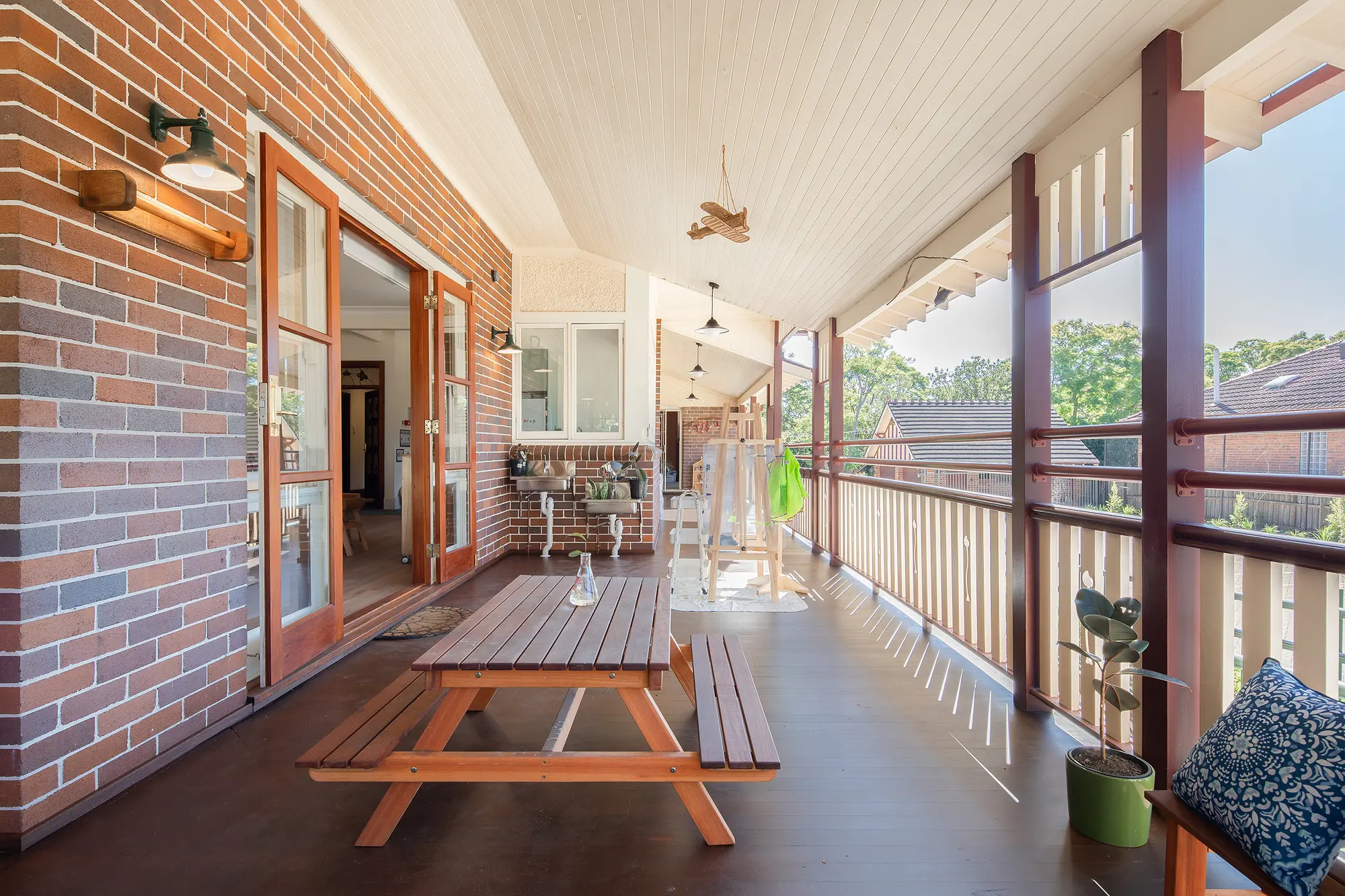 Roseville College outdoor deck